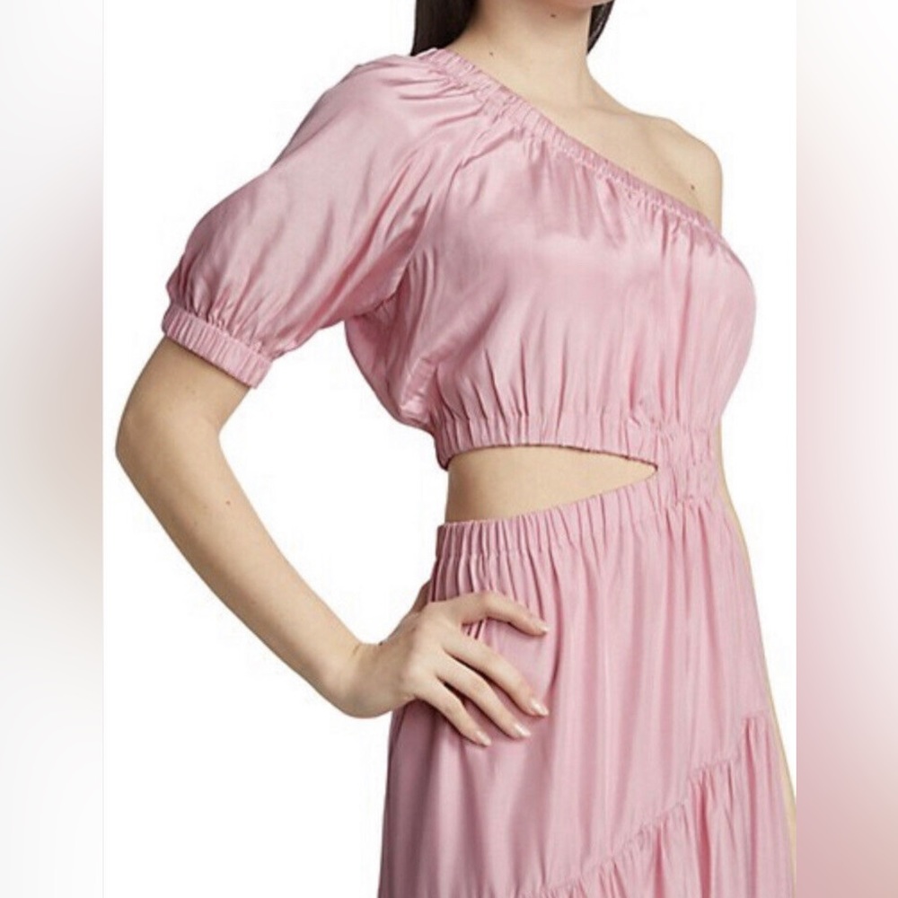 Moon River Light Pink One Shoulder Dress XS